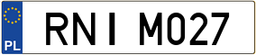 Trailer License Plate